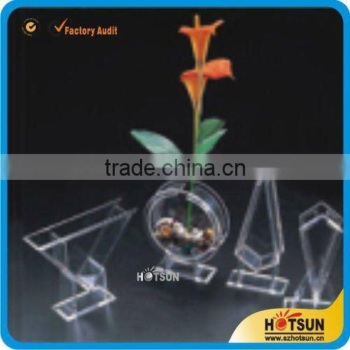 small high transparent square glass vase