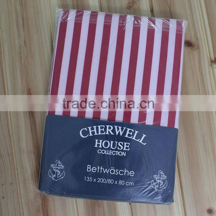 100% Polyester Microfiber Printing bedding set/ single duvet cover and pillow case