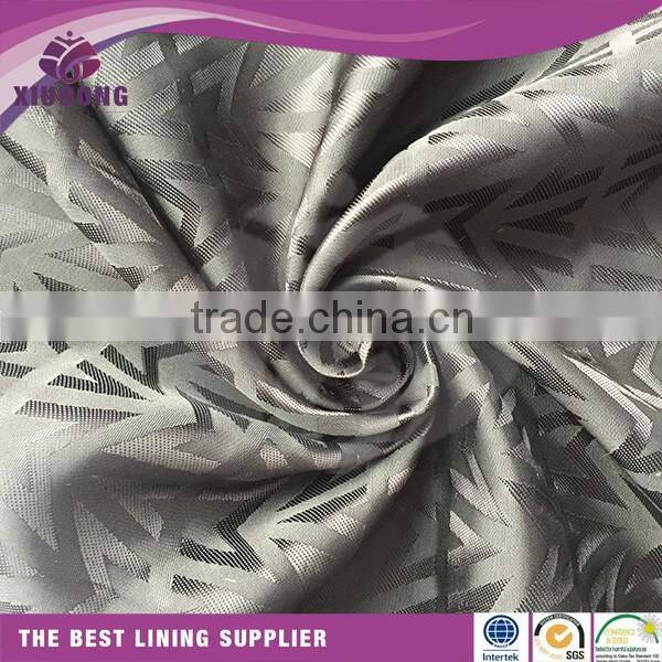 Polyester viscose,Poly viscose,Poly-viscose geometry jacquard lining shirts for men fabric