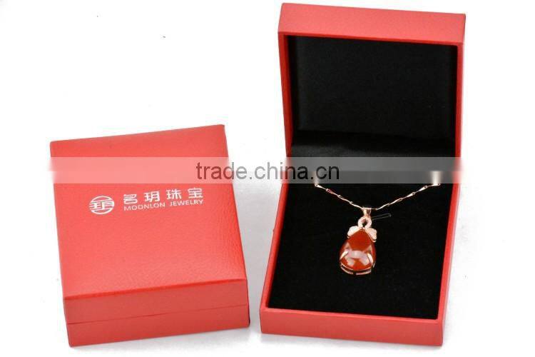 Classic design, 18k real gold plating solid silver necklace fashion jewelry with natural green chalcedony pendant