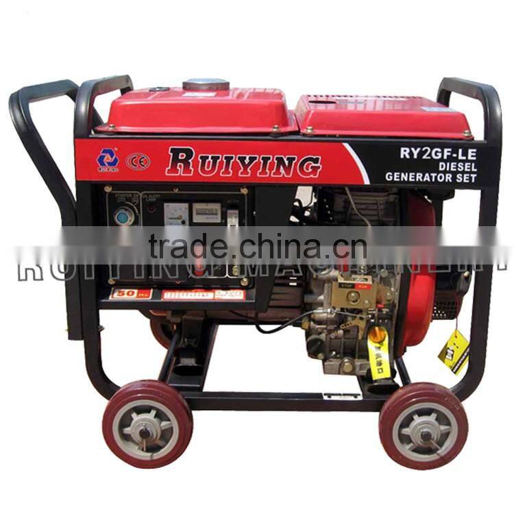 2KW Air-cooling Diesel Generator Set with Electric Startup System