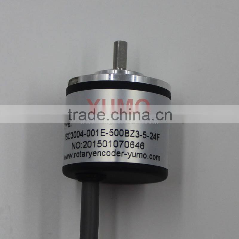ok YUMO ISC3004 diameter 30mm 500 pulse A B Z phase mini solid shaft price incremental rotary encoder
