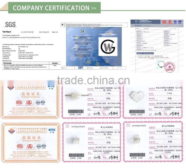 Handmade Fresh Green Color Blue Flower Murano Glass Beads Silver Charms Fit Bracelet