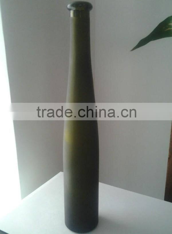 Customized Frosted Black Glass Bottles for Liquor