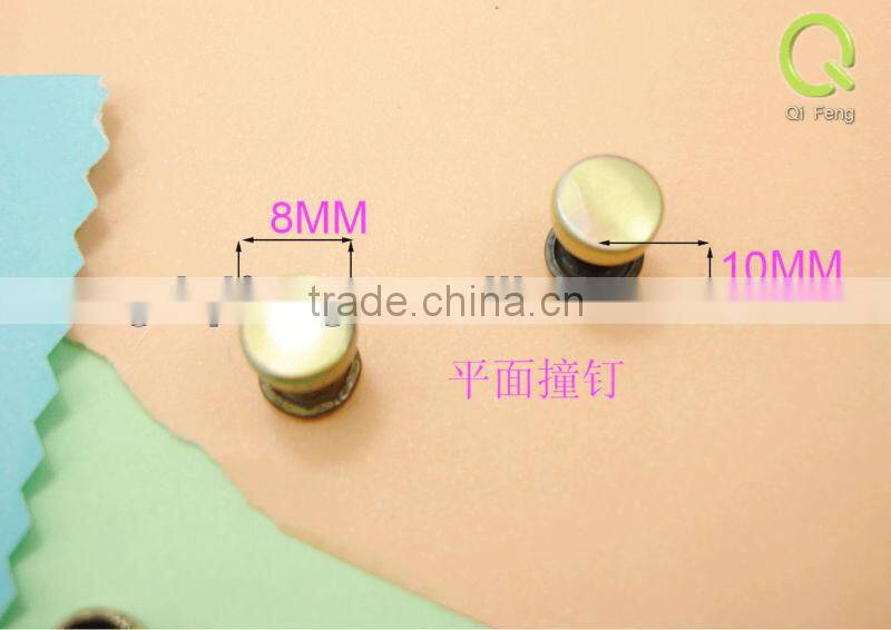 Flat fashion rivets and studs rivet nut for bag/shoes