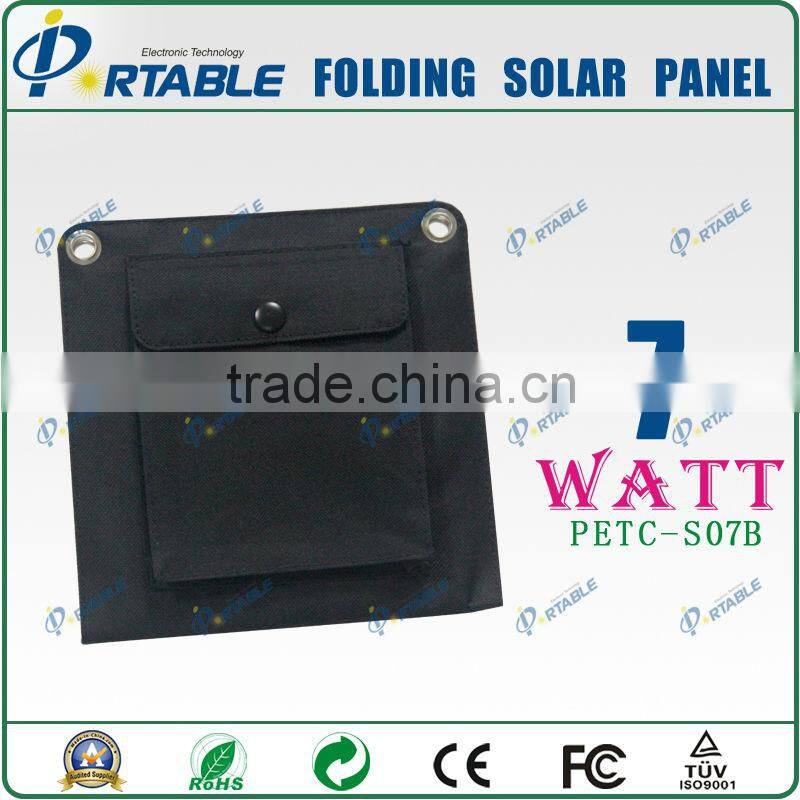7W Folding Solar Panel solar charger for GPS