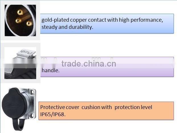 IP67 Waterproof Welding Plug and Sockets Connector PIN Connector 9, for Audio Amplifier Connector