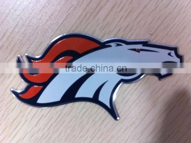 horse printing embossed metal aluminum sticker