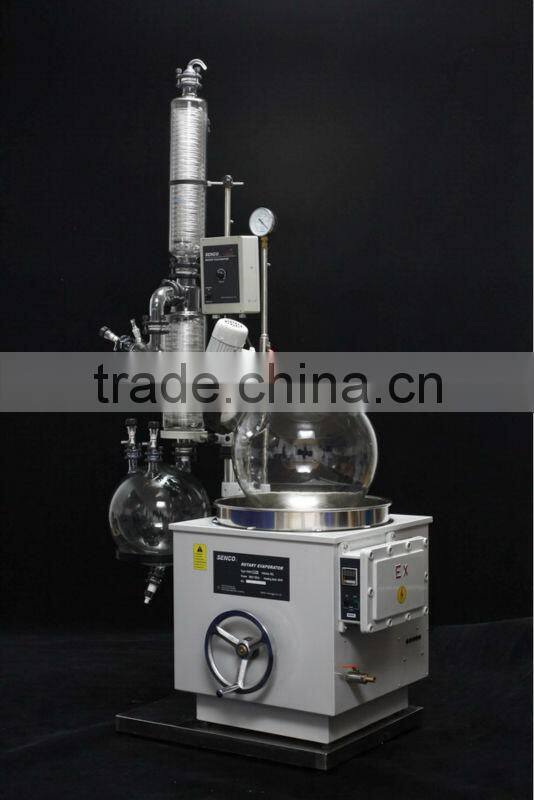 R5005K2B & R5005K2D 50L Rotary Evaporator with Tandem Receving Function +All Flange Joints+Bumping Protection+ Water or Oil bath