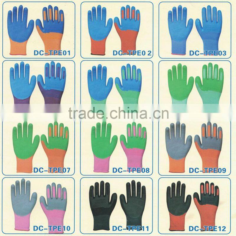 TPR WORK GLOVES(new style) NEW PRODUCT TPE gloves