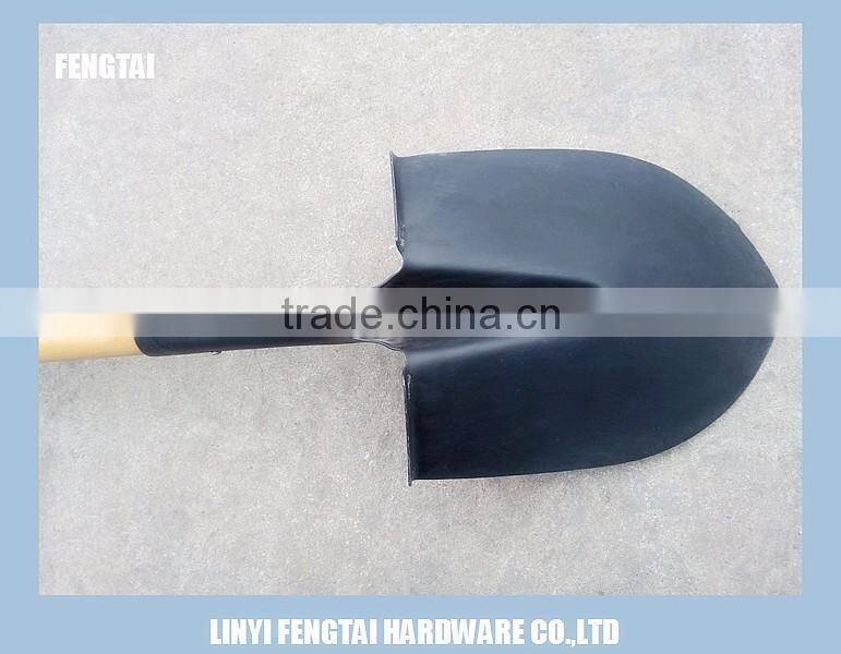 S518 Round Long Wooden Handle Construction Shovel