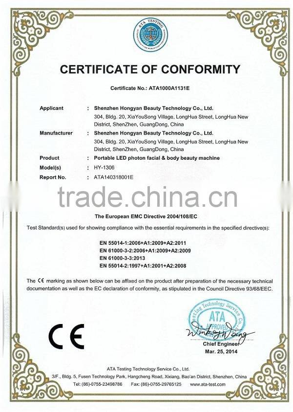 4 in1 Multifunctional led photon Beauty device CE approved light therapy