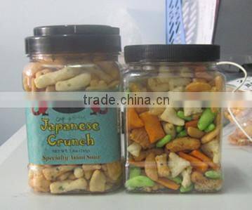 Japanese flavored rice crackers