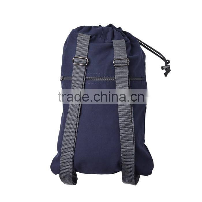 wholesale Promotional blank 100% Cotton Canvas Drawstring Backpack