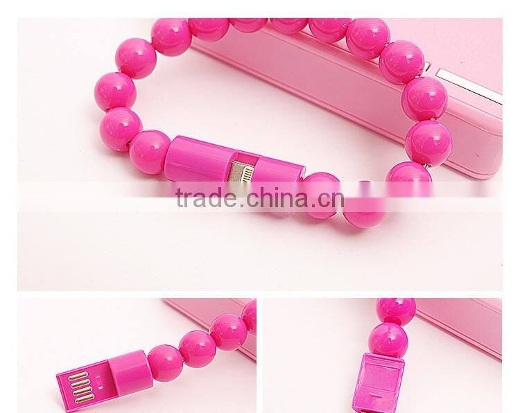 BALL BRACELET Design Updated Mobile Usb Data Cable Bracelet Usb Charging Cable CHARGING CABLE SYNC CABLE FOR IOS FOR ANDROID
