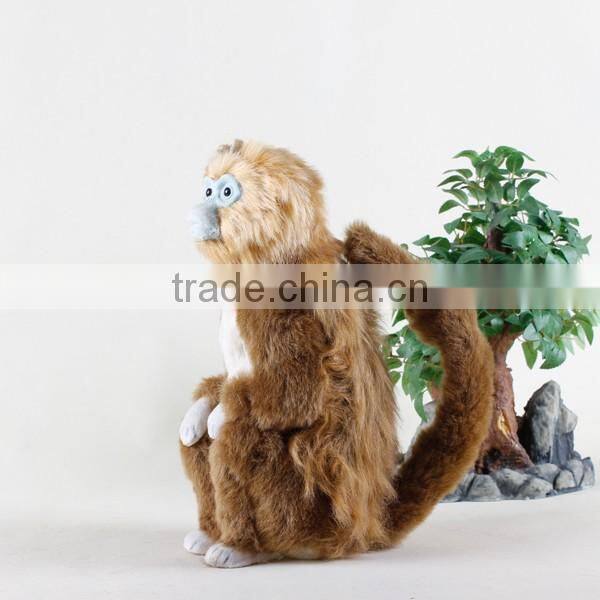 handmade real like animal stuffed plush monkey toy