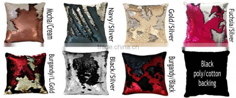 Latest design mermaid pillow reversible sequin pillow