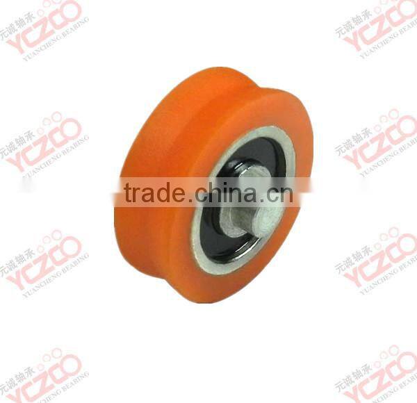 Black plastic housing Single Sliding Roller