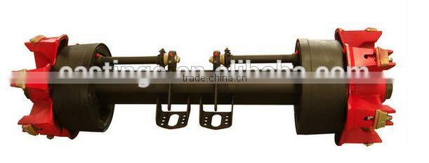 Hot selling high quality semi trailer axle with round beam 16T