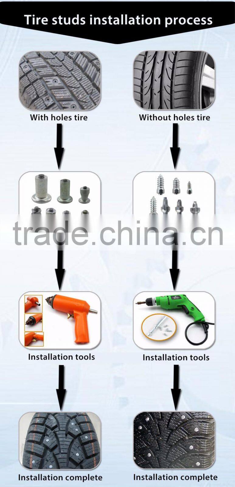 Hot sales winter anti slip ice screws racing JX180R tire studs