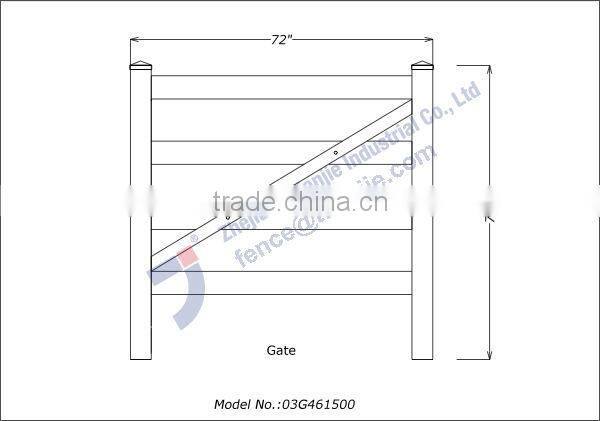 PVC Rail Ranch Fence