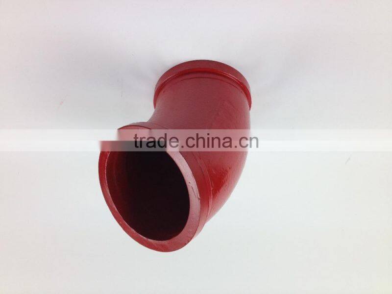 Abrasive Resistance Pipe Bend 45 Degree Elbow Concrete Pump Elbow