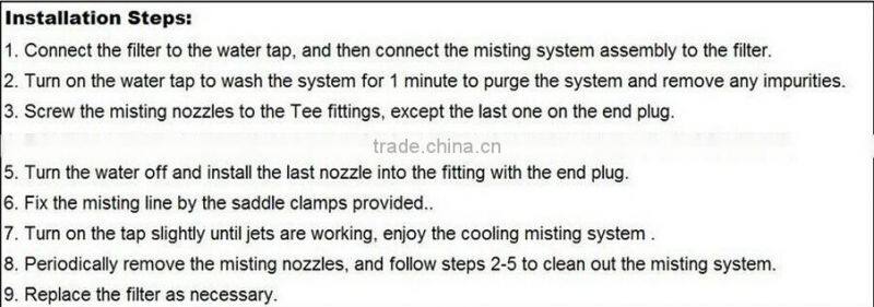 Auto irrigation system, misting Cooling System,