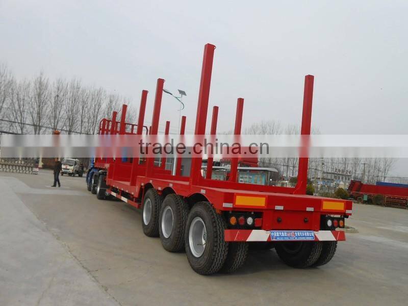 timber semi truck trailer / log loader trailer