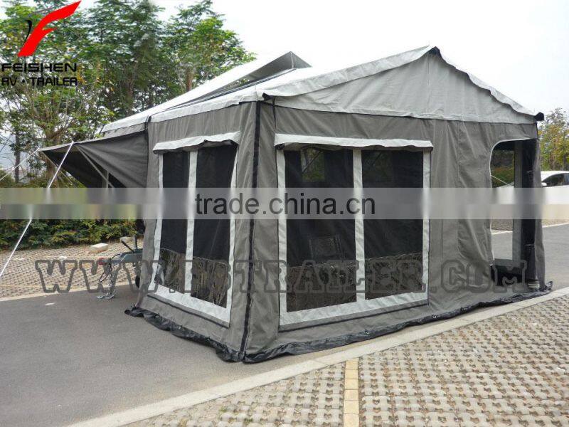 Off Road Front Forward Hard Floor Travel Trailer Caravan 4X4 4WD Camper Trailer C12S