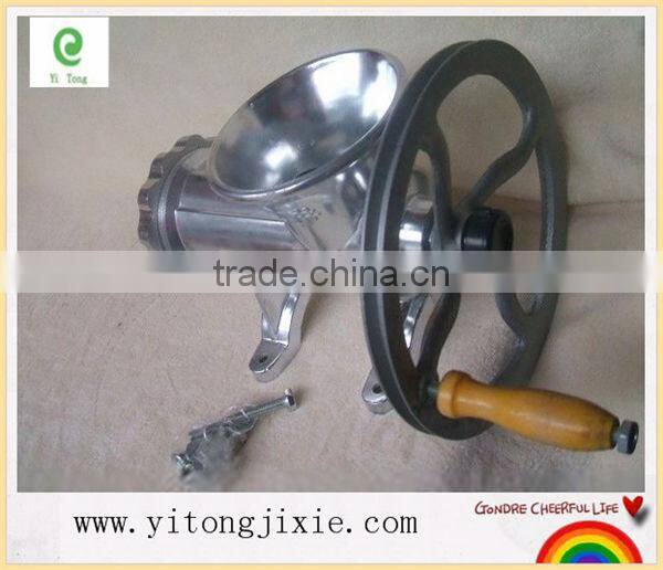Cheap Price China factory manufacturer home use manual meat grinder with wheel