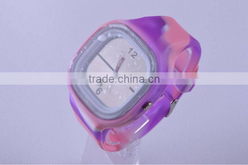 Noble champion cuarzo brato flash personalized silicona jel reloj wristband watches/ artifice finesse stratagent watches