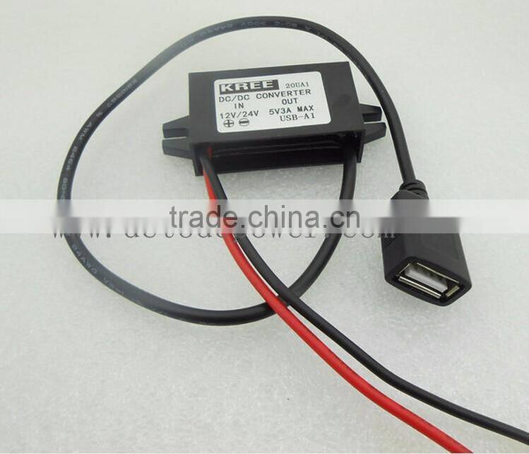 DC Buck Converter 12V24V To USB 5V3A MAX