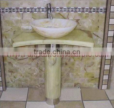 ART DECORATION ONYX PEDESTALS SINKS AND BASINS