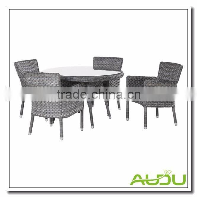 Audu Detroit Patio Outdoor Garden Rattan Dining Set