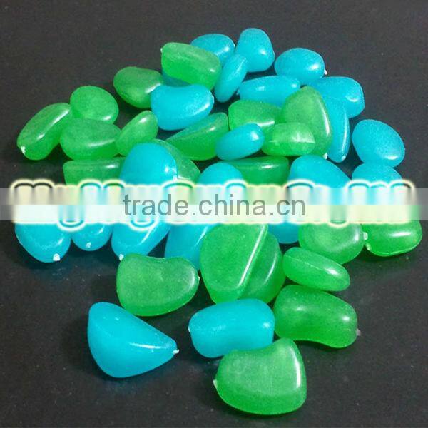 aquarium decorative color stone / glow in the dark pebble stone