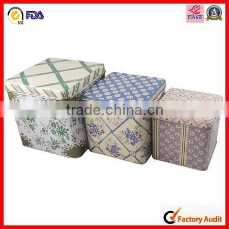 metal cosmetic lip balm tin