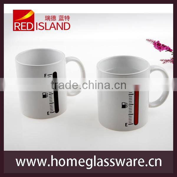 Thermometer Color Heat Sensitive Changing Mug Ceramics Cup