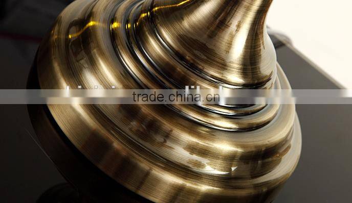 Romantic purple color lampshade K9 clear crystal table lamp