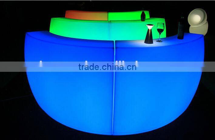 Illuminatedled bar furniture -set/ Led Bar Counter with multicolor
