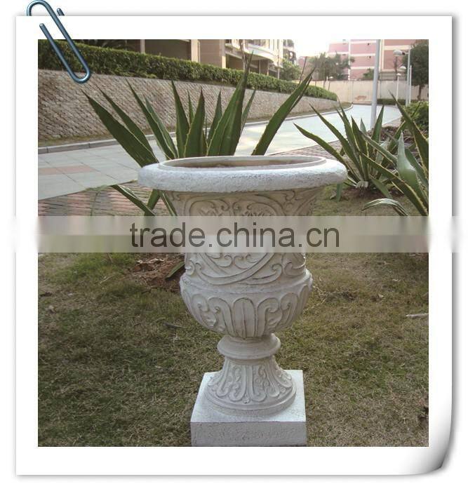 Fiberglass Popular Hot One White Classical Garden Flower Pot Molds