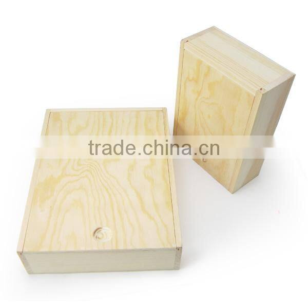 Super quality customed latest style natural eco-friendly pine wood boxes