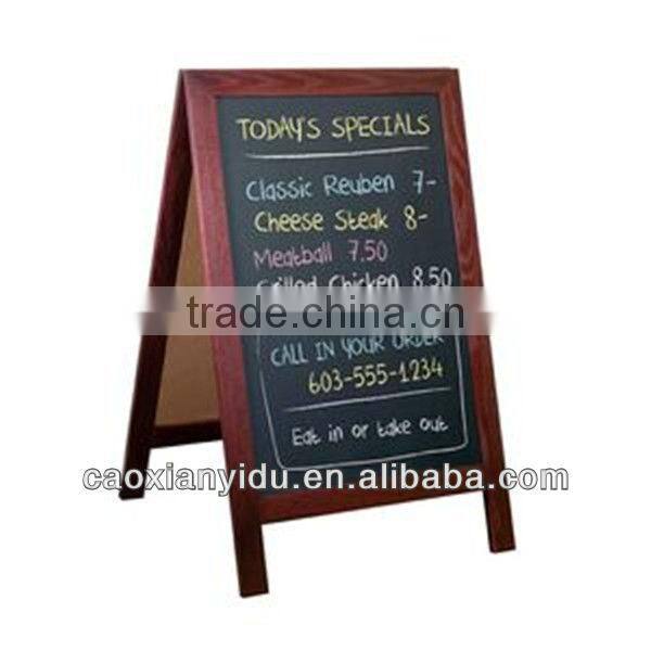 Home Decor Chalkboard With A-stand Outdoor A-Frame Display Promotional Board Display Board