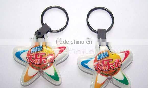 cartoon logo LED keychian