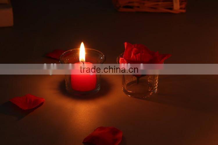 mini clear glass candle holder tealight insert for wedding decoration