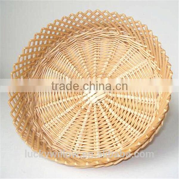 cheap round wicker tray for bread