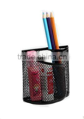 Black Metal Mesh Magnetic Pen Holder For Home/Office/School