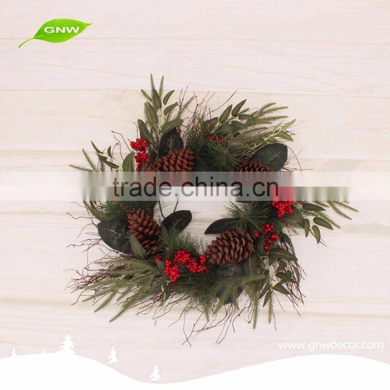 GNW CHWR-1605039 Top quality Cheap bulk christmas wreaths for sale