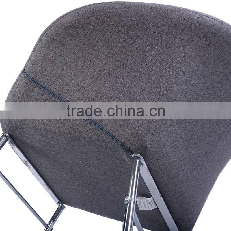 Fashionable style newest dining chair fabric cover with metal chair frames
