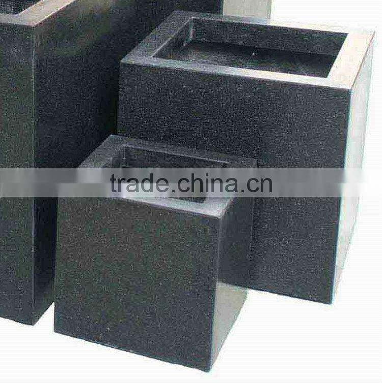 Fiberglass planter flowerpot