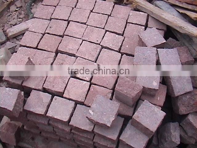 Red Paving Stone Red Granite Driveway Paving Stone Granite Mesh Paver